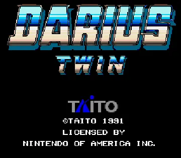 Darius Twin (USA) screen shot title